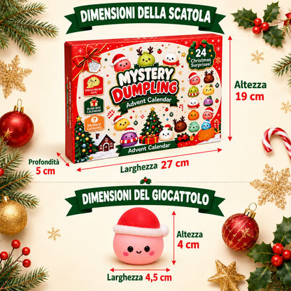 Mystery Dumpling adventskalender – 24 overraskelses-squishies