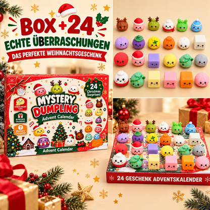 Mystery Dumpling adventskalender – 24 överrasknings-squishies