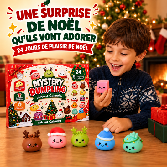 Calendrier de l’Avent Mystery Dumpling – 24 Squishies Surprise